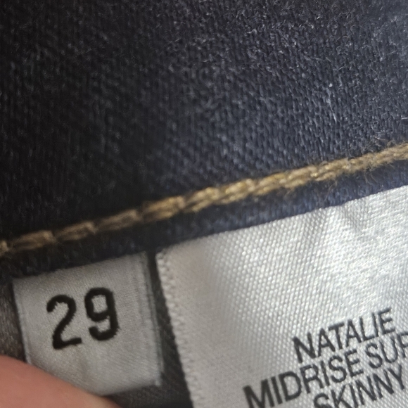 Hudson Natalie midrise super skinny jeans size 29 - Picture 13 of 14